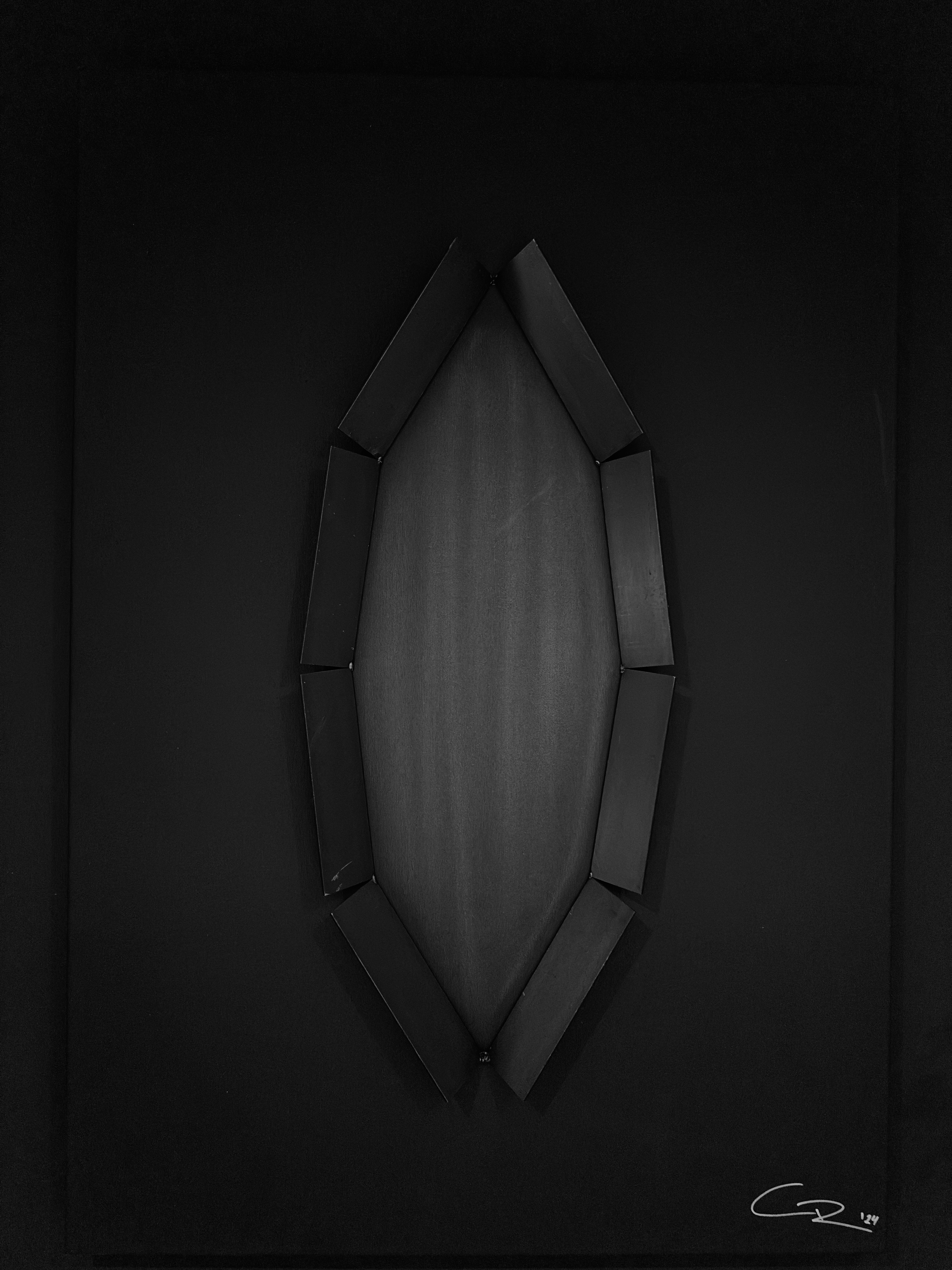 Minimal Art Skulptur – Detailansicht aus einem Werkprozess von Claudio Raffaele